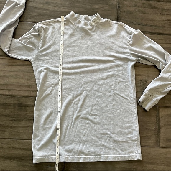 Chinatown Market Smiley Originals  Mock Neck Long Sleeve Shirt - Size Small - Picture 9 of 11